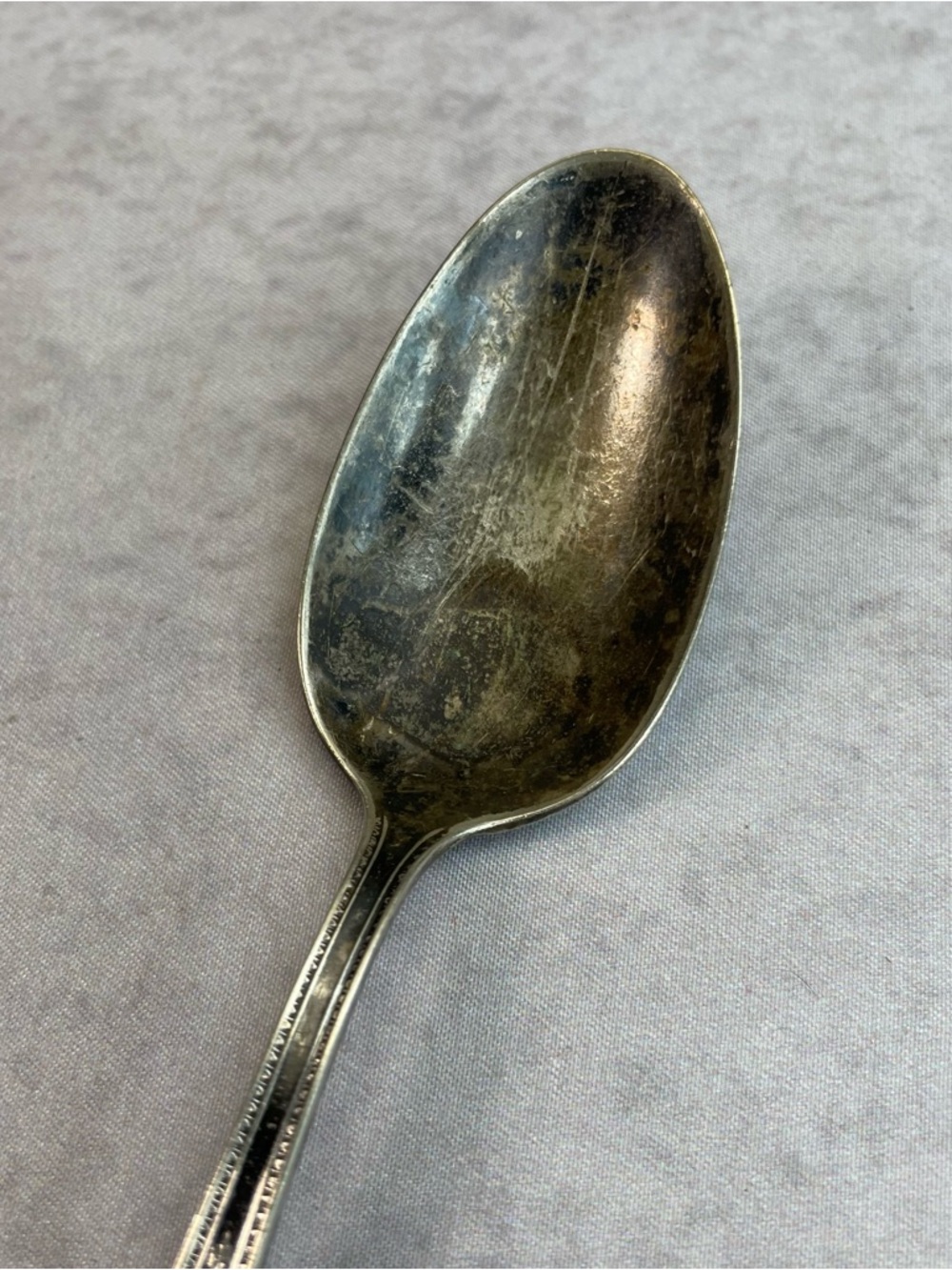 Vintage R.C. Co Silverplate Teaspoon Floral Handle Pat Apd For 6in‎ - Picture 4 of 6